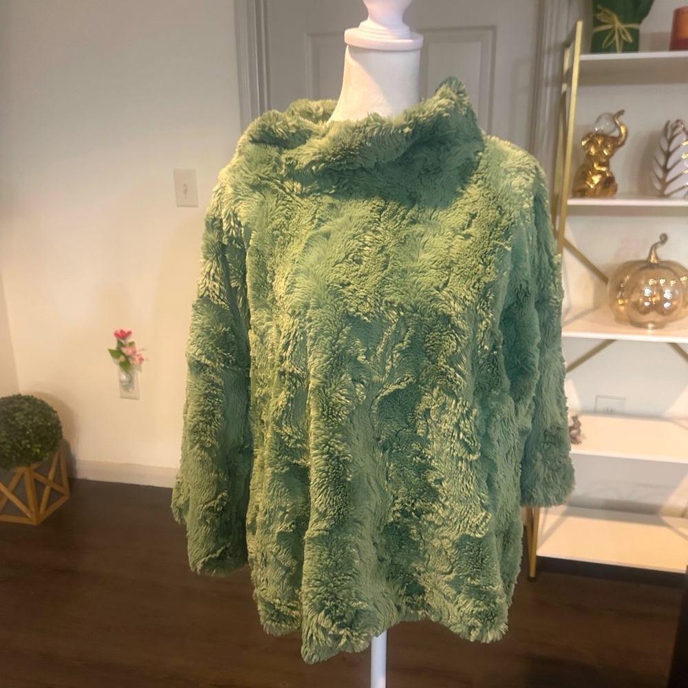 Ivy Jane Green Fuzzy Sweater